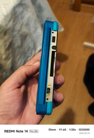 Nintendo 3DS blu acqua+caricatore+pennino