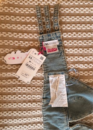 Top Denim Halter Zara x Barbie Y2K