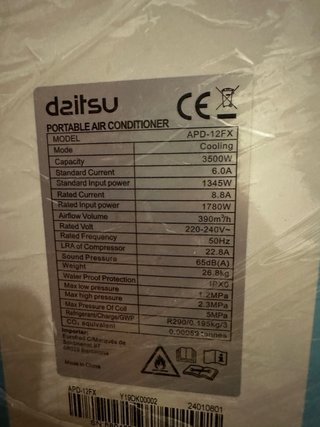 Aire Acondicionado Daitsu Casi Nuevo