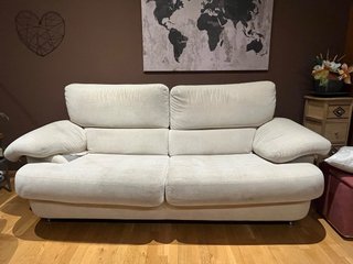 Sofá 3 plazas tela beige