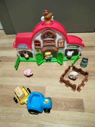 Granja de Juguete con Animales y Vehículo