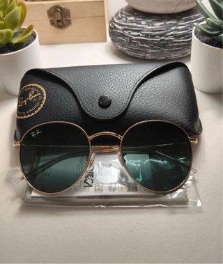 Gafas Ray-Ban Doradas Lentes Verdes