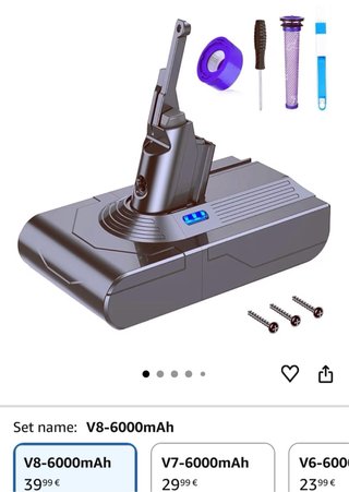 Bateria Dyson V8/SV10
