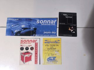 Lote 4 Flyers Sonnar Madrid