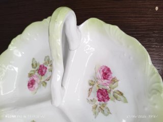 Bandeja Porcelana Vintage Flores