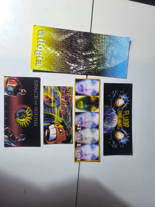 Lote de 5 Flyers  space of sound