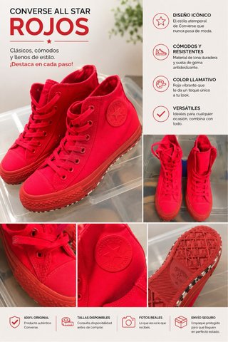 Converse All Star Rojos Clásicos