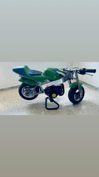 Mini Moto Infantil Verde y Azul