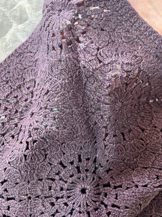 Top Crochet Morado Pull&Bear