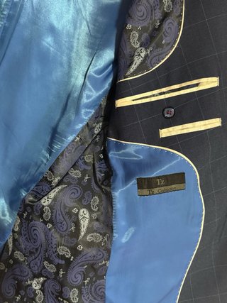 Traje azul marino Príncipe de Gales