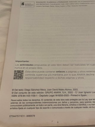 Filosofía 1 Bachillerato operación mundo Anaya
