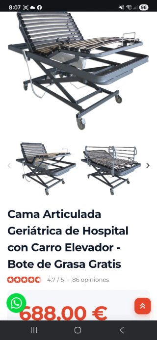 Cama Articulada con Carro Elevador ¡¡OFERTA!!