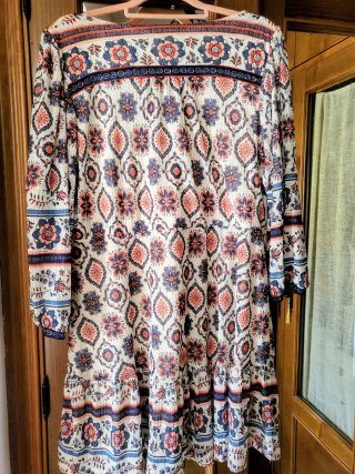 Vestido Springfield Estampado Talla XL