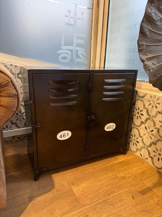 Mueble Almacenaje Negro Metal