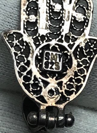 Mano de Fátima Plata Ley Ojo Azul + Regalo