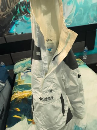 Cazadora Columbia Nieve Blanca y Gris