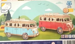 Maqueta Camper Van Roja 226 Piezas
