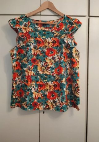 Camisa SHEIN flores 1XL