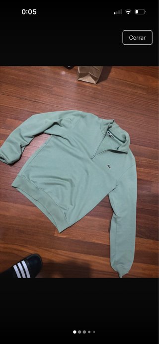 Sudadera Lacoste Verde Media Cremallera