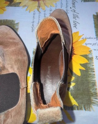 Botas Chelsea Ante Mujer Marrón