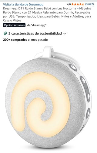 Dreamegg Ruido Blanco Bebé Luz Nocturna
