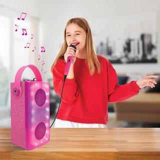 LEXIBOOK altavoz bluetooth luz micrófono rosa
