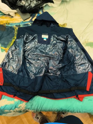 Chaqueta Columbia Azul y Roja
