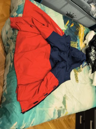 Chaqueta Columbia Azul y Roja