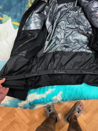 Cazadora Columbia Negra Impermeable