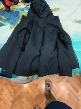 Cazadora Columbia Negra Impermeable