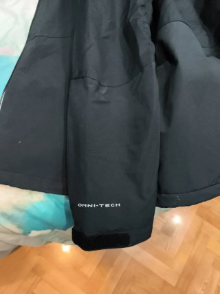 Cazadora Columbia Negra Impermeable
