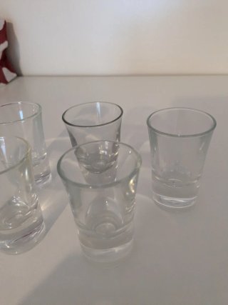 Juego de 5 vasos de chupito