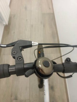 Bici plegable blanca
