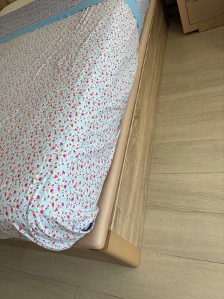 Canapé abatible madera y tela de 1,50 x 2 metros