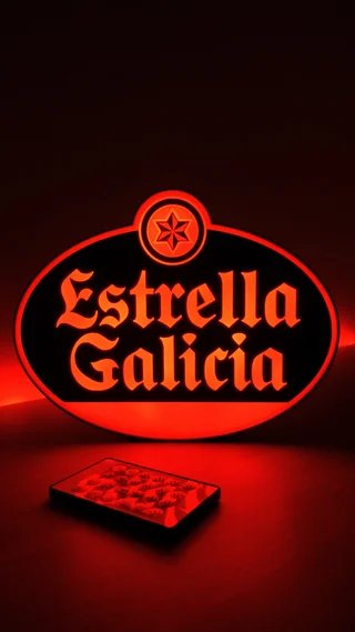 Luminoso LED Estrella Galicia