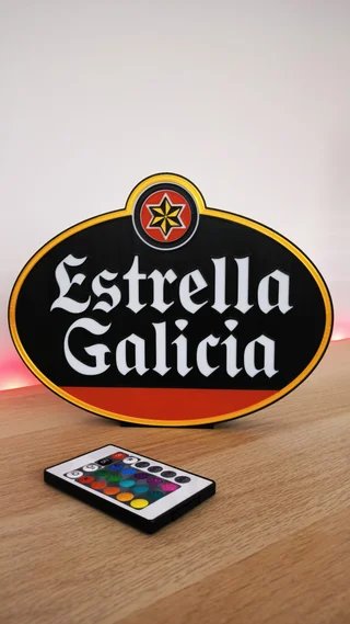 Luminoso LED Estrella Galicia