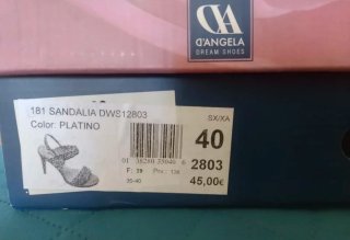 Conjunto Fiesta: Sandalias y Bolso (Talla 40)