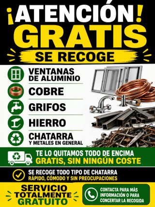 Ventanas de aluminio, cobre grifos hierro gratuito