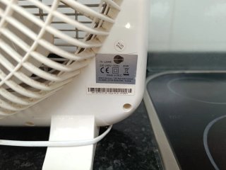 Ventilador de mesa Box Fan blanco