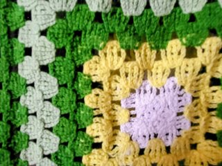 Top de Croché Estilo Granny Square 100% Algodón