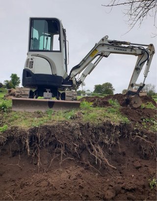 Retro excavadora Yanmar VIO25