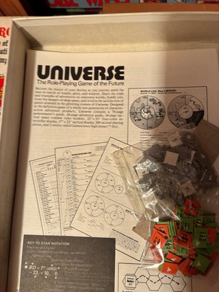 Universe SPI 1981 Completo Sin Usar Juego de Rol