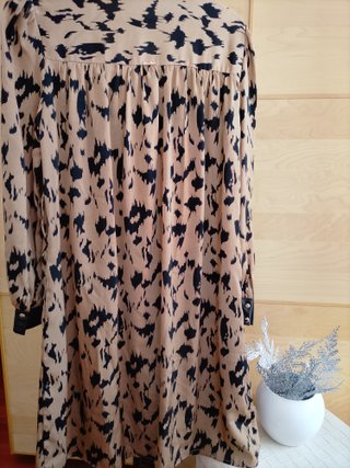 Abito Koralline Beige/Nero Tg 44 - Manca Bottone