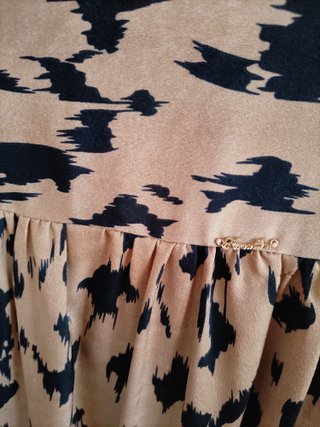 Abito Koralline Beige/Nero Tg 44 - Manca Bottone