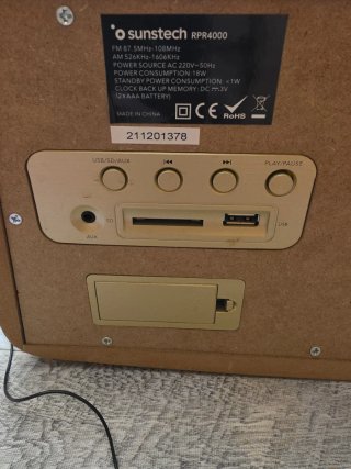 Radio Vintage Sunstech RPR4000