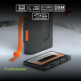 Muse M132WM reproductor cassette bluetooth batería