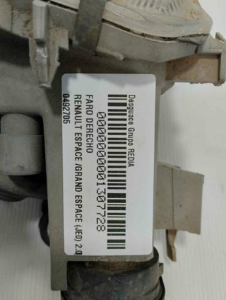 0492705 faro derecho renault espace /grand 1307728