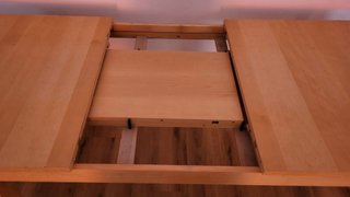 Mesa de comedor extensible de madera