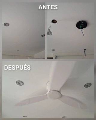 ELECTRICISTA INSTALADOR DE VENTILADORES DE TECHO