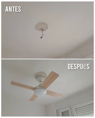 ELECTRICISTA INSTALADOR DE VENTILADORES DE TECHO